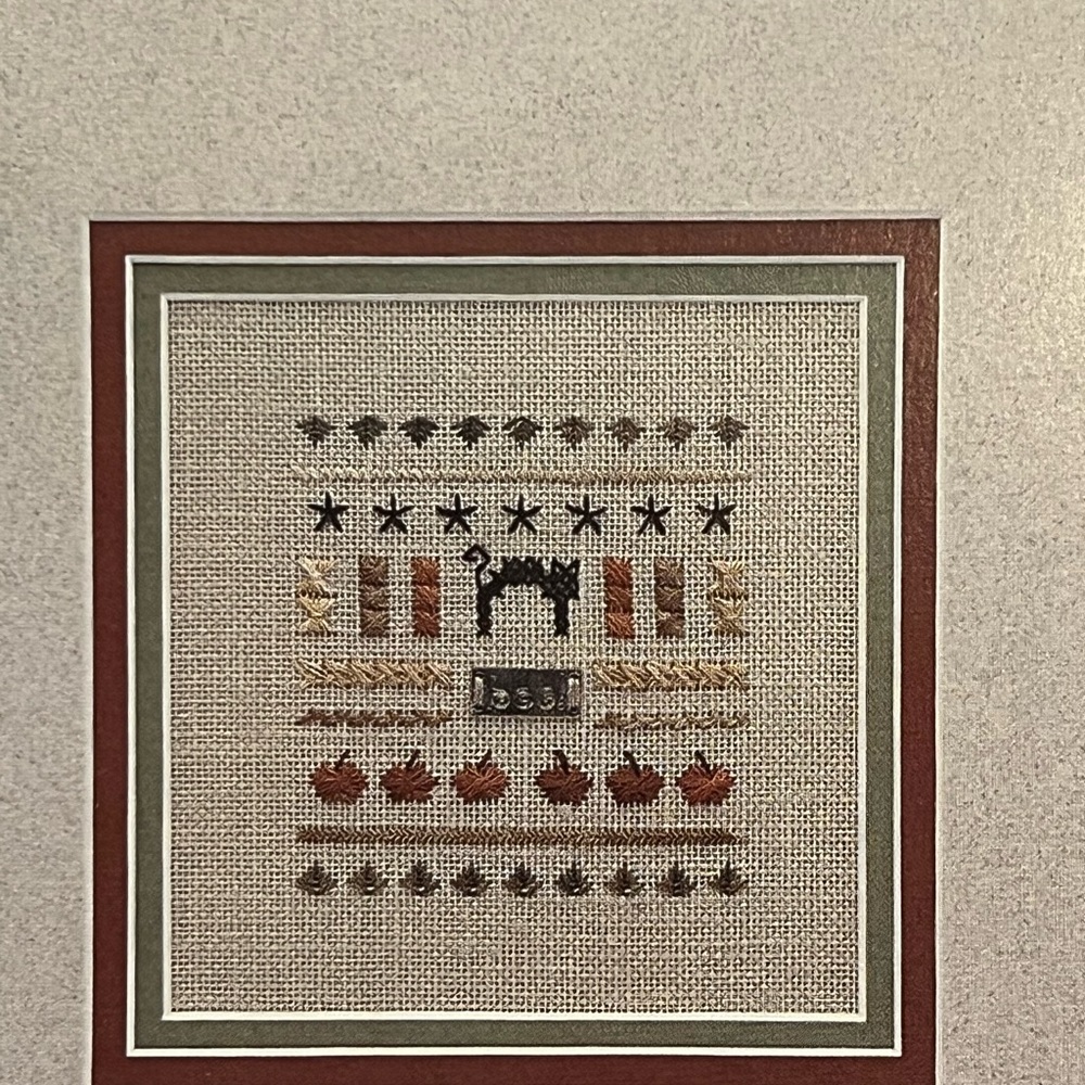 Pocket Sampler Boo!‎ - Heart In Hand Needleart Cross Stitch Pattern Black Cat